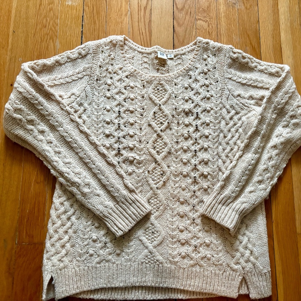 Gap Irish knit style sweater